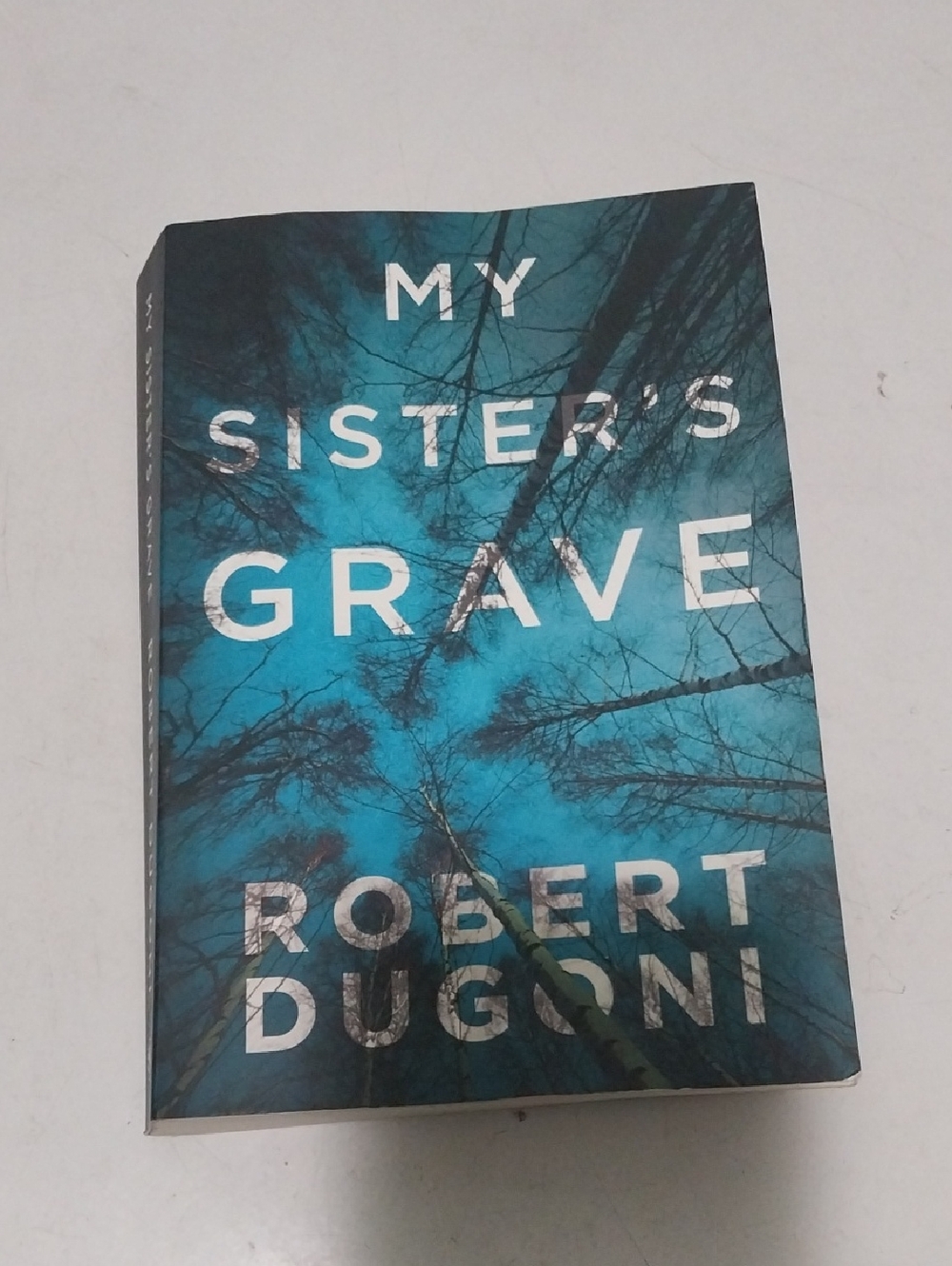 My Sister's Grave by Robert Dugoni - Teal Blue Cover